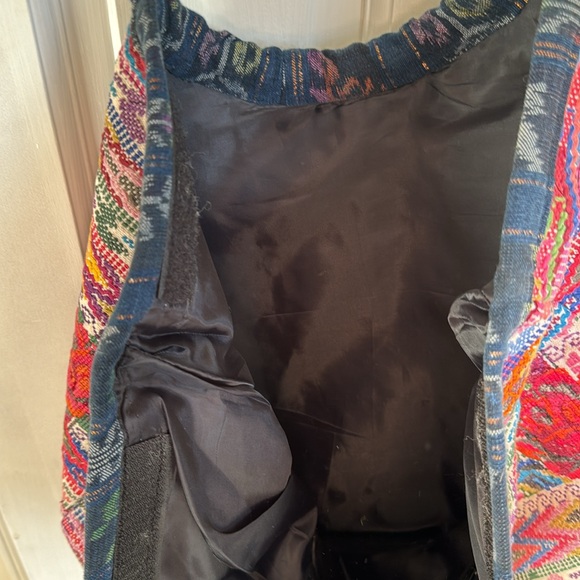 Guatemala huipil tote handwoven floral - Picture 4 of 4